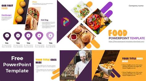 Free Powerpoint Templates Fast Food - PRINTABLE TEMPLATES