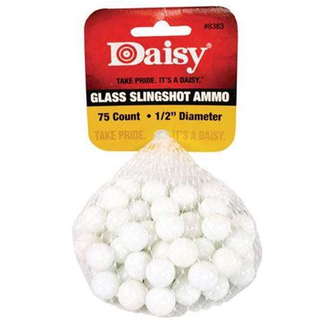 DAISY SLINGSHOT AMMO GLASS 75PK | Claycomo Shooters Indoor Range & Gun Store