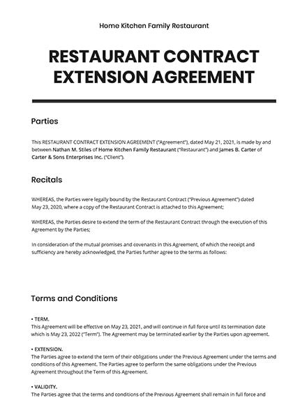 FREE Contract Agreement Templates - Word | Google Docs | Apple (MAC ...