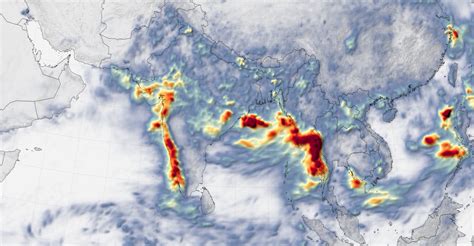 Physical Map Of Monsoon Asia