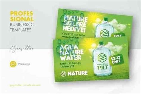 Drinking Water Business Card Templates » Free Download Graphics, Fonts, Vectors, Print Templates ...