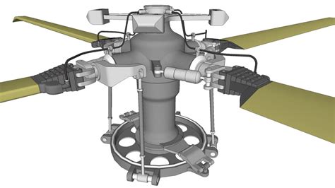 Blackhawk helicopter UH-60M main rotor system | 3D Warehouse