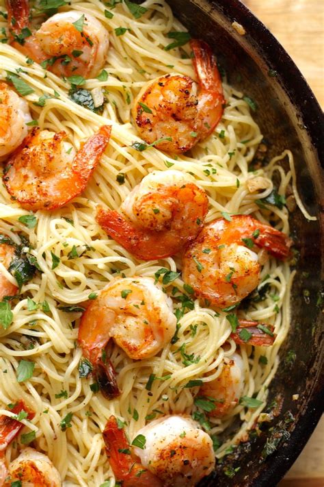 Shrimp Scampi with Pasta Recipe | The Hungry Hutch