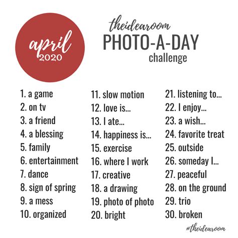 Instagram-Challenges-April-2020 - The Idea Room