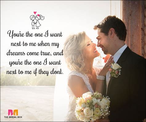 Love Marriage Quotes - The One I Want