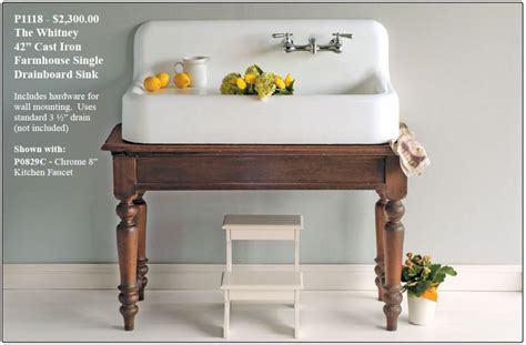 9 Sources for Farmhouse Drainboard Sinks - Reproduction & Vintage