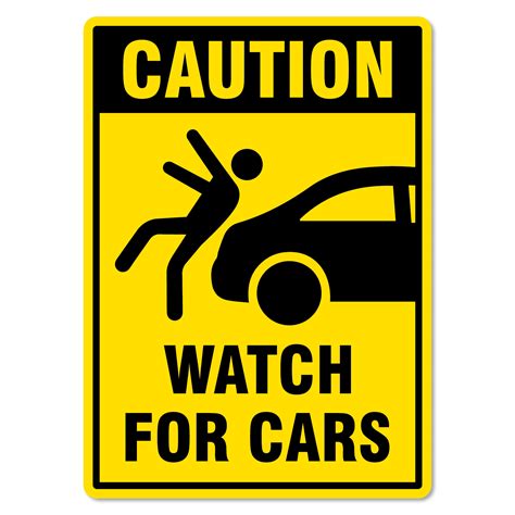 Caution Sign - Watch For Cars - The Signmaker