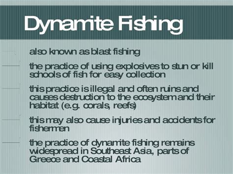 Dynamite fishing