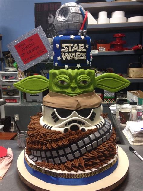 Star Wars Birthday Cake Images Wars Star Cake Birthday Themed Tier ...