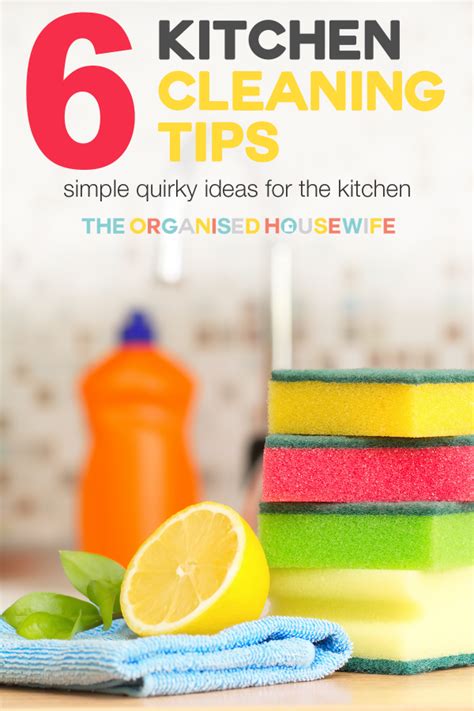 Kitchen Cleaning Tips - The Organised Housewife