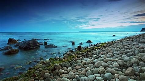 nature, landscape, clouds, sky, clear sky, rocks, long exposure ...