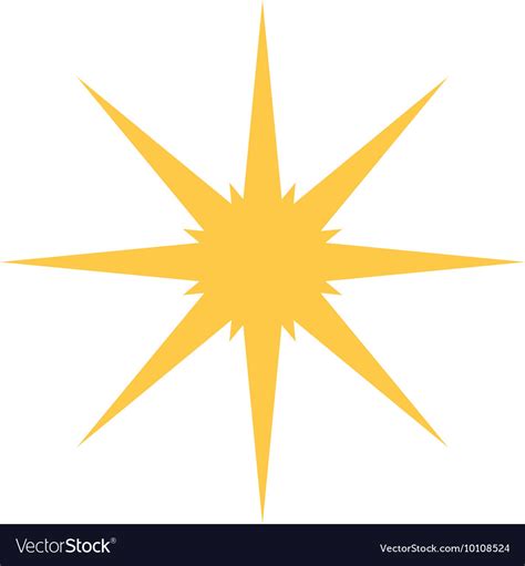 Sparkling star icon Royalty Free Vector Image - VectorStock