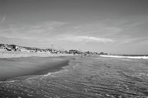 East Matunuck State Beach in black and white - Rhode Island Photograph by Brendan Reals - Fine ...