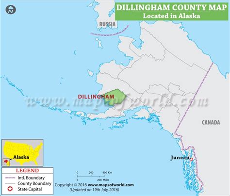 Dillingham Borough Map, Alaska