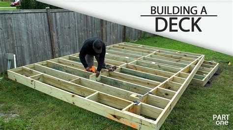 Building A Ground Level DECK - (Part 1) in 2020 | Ground level deck ...