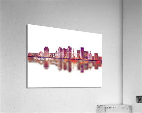 Mannheim Germany Skyline by Towseef Dar Wall Art