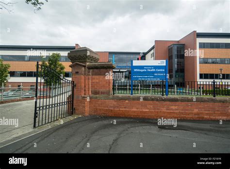 Whitegate drive medical centre entrance in Blackpool,Lancashire Stock ...