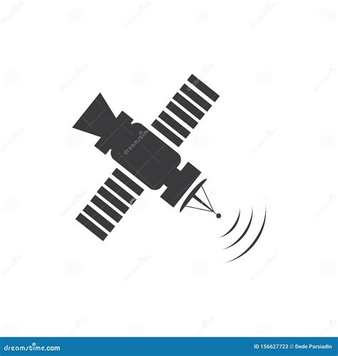 Satellite Icon, Transmission Vector Illustration Stock Vector - Illustration of television ...