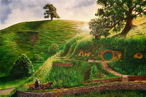 Lord of the Rings Art the Shire Signed Canvas Print - Etsy Australia