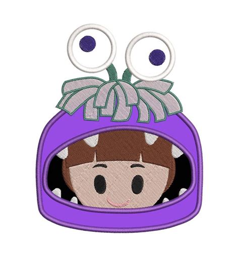 Boo Monsters Inc Emoji Applique Embroidery Design Instant Download ...