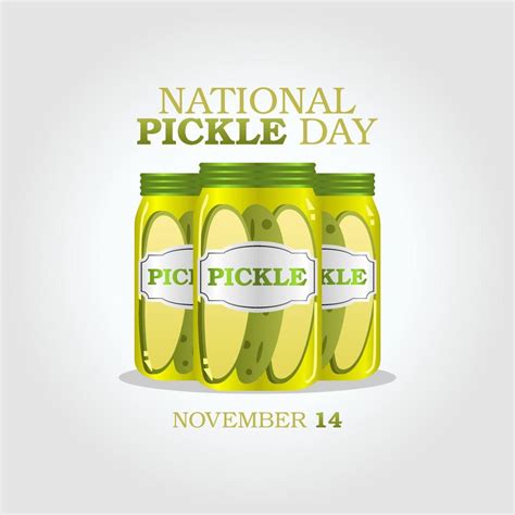 vector graphic of national pickle day good for national pickle day celebration. flat design ...