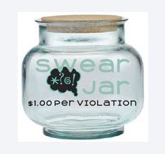 Swear Jar by sketchedglass on Etsy Mason Jar Bank, Mason Jar Mug, Mason Jar Projects, Repurpose ...