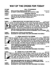 Lenten Stations of the Cross | St. Augustine Catholic Church