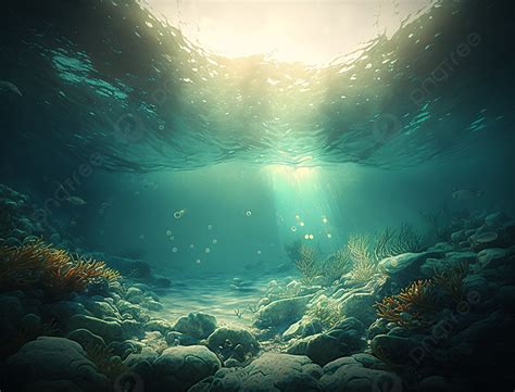 Undersea Ocean Sea Water Background, Ocean, Water, Seabed Background Image And Wallpaper for ...