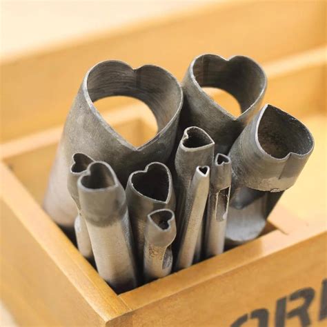 New 10pcs Diy Leather Punch Heart Shape Punches Leather Craft Tool hole Punches 3mm 4mm 5mm 6mm ...