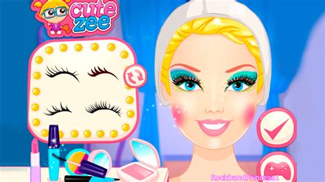 Barbie Spiele für Mädchen - Barbie Make-up - Barbie Spiele Kostenlos - YouTube