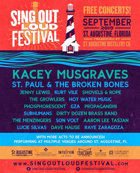 Sing Out Loud Festival Announces 2019 Lineup: Kacey Musgraves, St. Paul ...