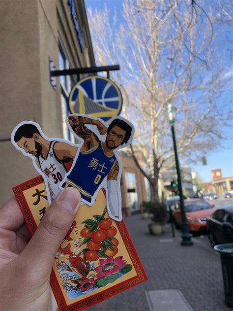 [OC] Free CNY Themed Stickers - Walnut Creek, CA : r/warriors