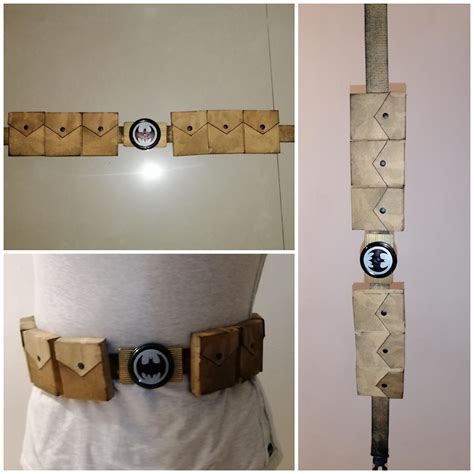 Batman utility belt I made using things lying around my house. : r/batman