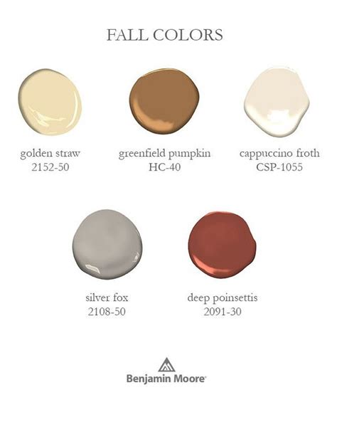 Fall Paint Color. Fall Paint Colors. Fall Color Scheme Benjamin Moore ...