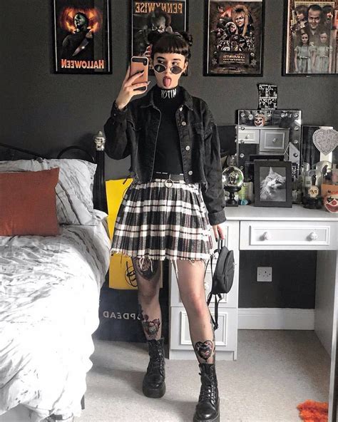 grunge outfit aesthetic | Dresses Images 2022