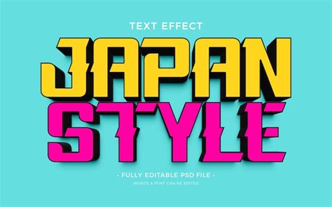 Premium PSD | Hand drawn japan text effect