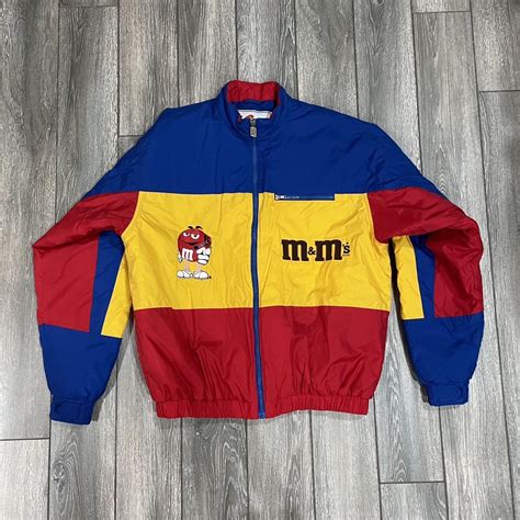 Chase Authentics M&M's nascar jacket fits a mens... - Depop