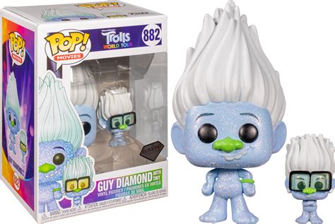 Funko Pop! Trolls World Tour - Guy Diamond with Tiny Diamond Glitter ...