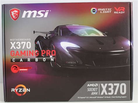 New Testbed: MSI X370 Gaming Pro Carbon + AMD Ryzen 7 1700 | Geeks3D