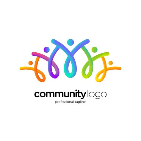 Premium Vector | People community logo design