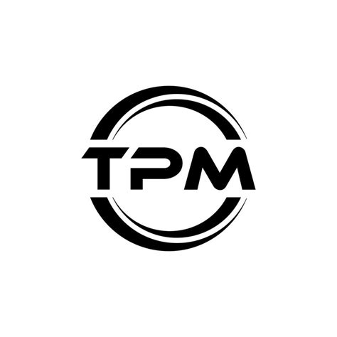 TPM letter logo design in illustration. Vector logo, calligraphy ...