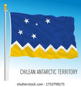 Chilean Antarctic Territory Official Flag Chile Stock Vector (Royalty Free) 1753798175 ...