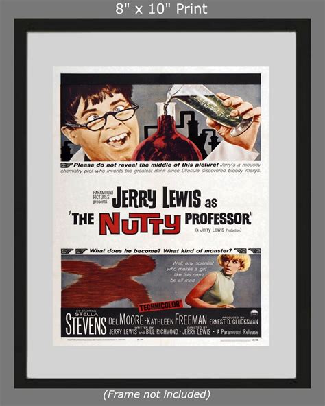 The Nutty Professor 1963 Movie Poster Print Jerry Lewis Comedy | Etsy