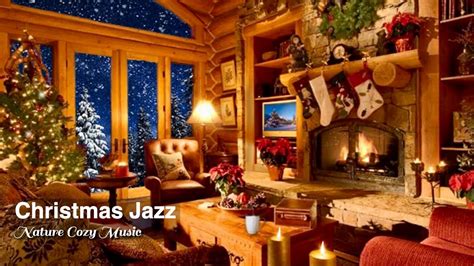 Heavenly Christmas Jazz Music, Fireplace Sounds, Relaxing Christmas Ambience, 8hours - YouTube