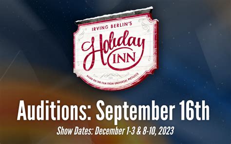 Holiday Inn the Musical Auditions - Springfield Theatre Centre