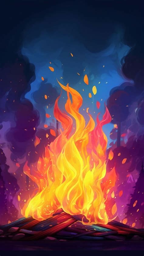 Fire Wallpaper Aesthetic iPhone | Fire painting, Fire art, Fire drawing