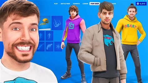 I Created MrBeast's Crew Fortnite Skins! - YouTube