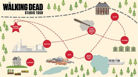 Walking Dead Timeline Map