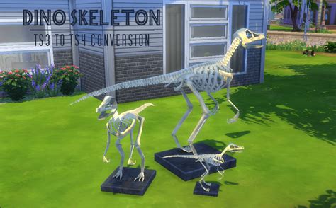 My Sims 4 Blog: TS3 Dino Skeleton Conversions by JorghaHaq