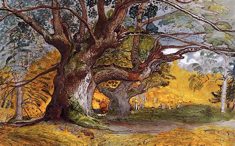 Oak Trees, Lullingstone Park Painting | Samuel Palmer Oil Paintings